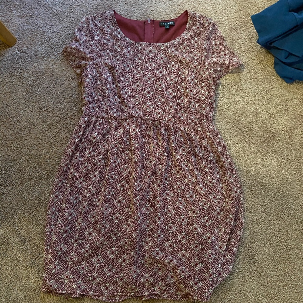 As U Wish Red Dress